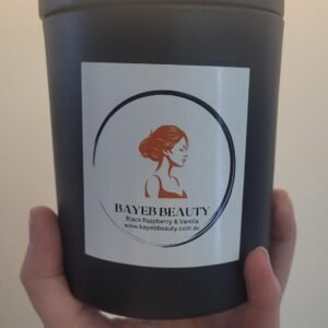 large candles black 300g